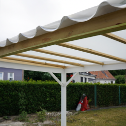 Installation de pergola en PVC Outreau